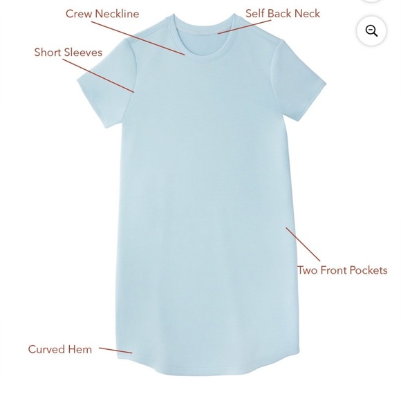 Sky Blue Mini Dress - Picture 6 of 6